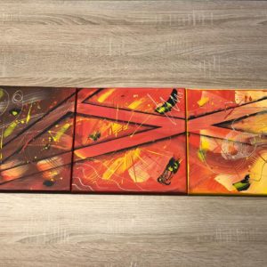 Triptyques rouge