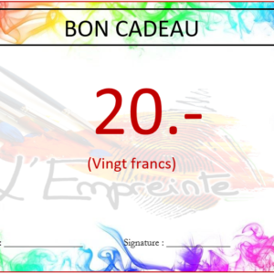 Bon de 20 CHF