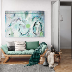 66 - Art contemporain - Artiste suisse abstrait moderne - Abstraction - Energie - Art - Texture d'art abstrait originale